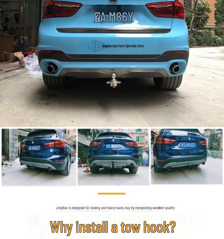 Detachable Rear Towing Hook for BMW X5/X1/X2/X3/X4/X6/X7 Trailer Bars