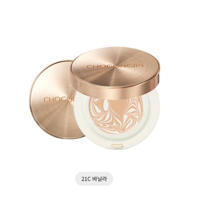 Cho Gong Jin Esence Pakt 21C Vanilka / 23C Písek SPF50+ PA+++ Rozjasňující Bylinný Polštářkový Make-up