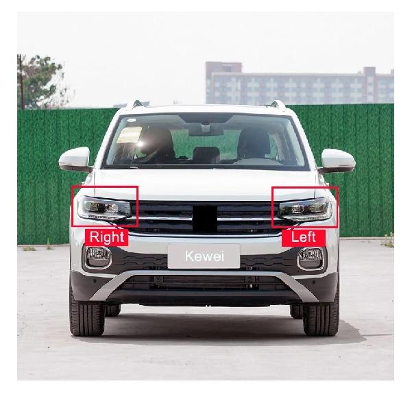 For VW Volkswagen T-Cross 2018 - 2023 Headlight Cover Car Headlamp Glass Lens Lamp Shell Replace Original Lampshade