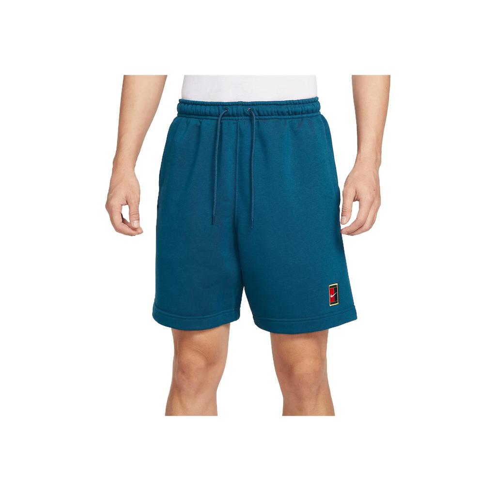 Nike Men's Court Heritage Dri-FIT Fleece Shorts 'Marina Blue' HM6769-415