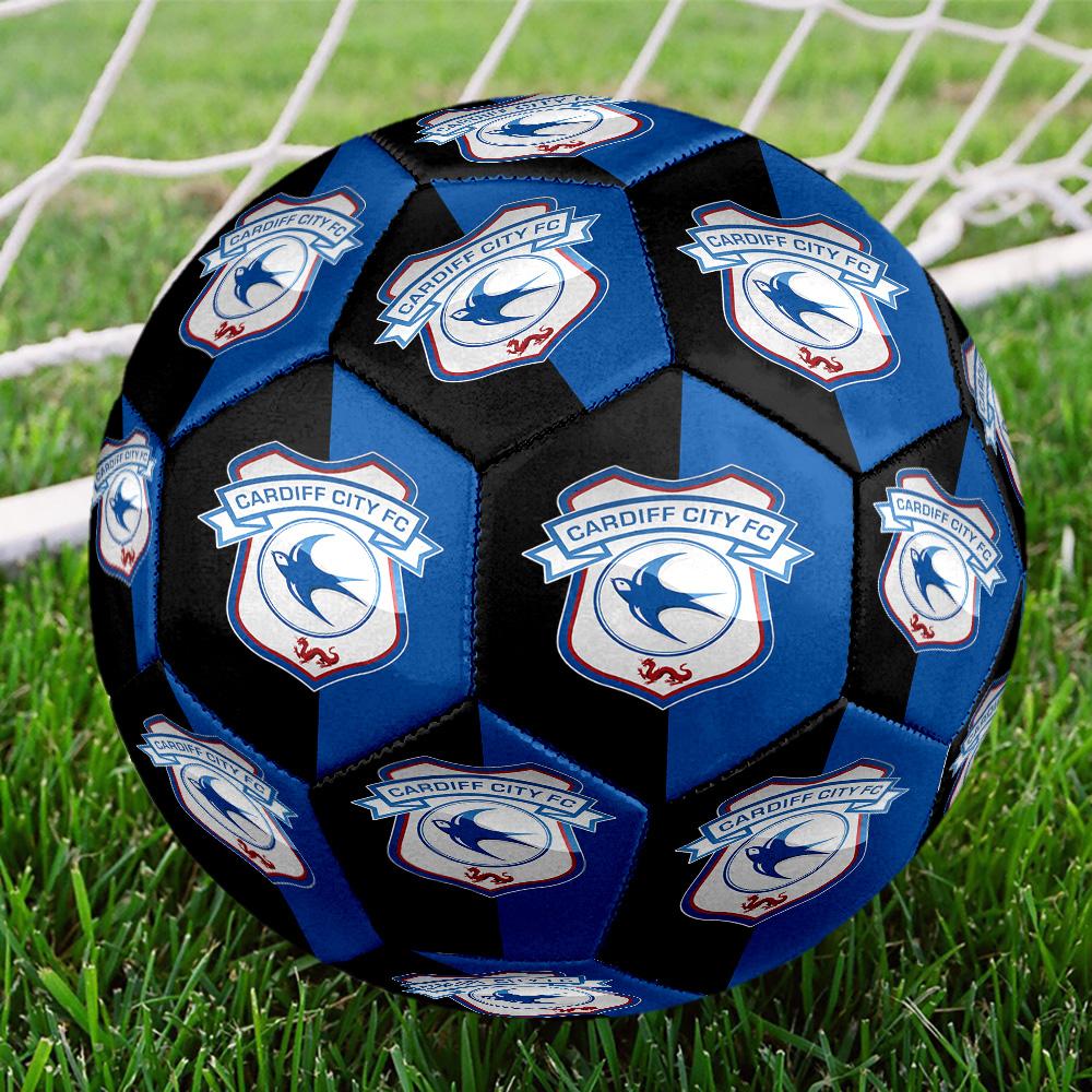 Card-iff Fc Crest Printed Size 5 Soccer Balls, High-Quality, Anti-Slip, Protective Football, A Unique Gift , Birthdays, Christmas Gifts