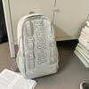 High value niche trendy cool letter backpack couple simple lightweight large capacity backpack