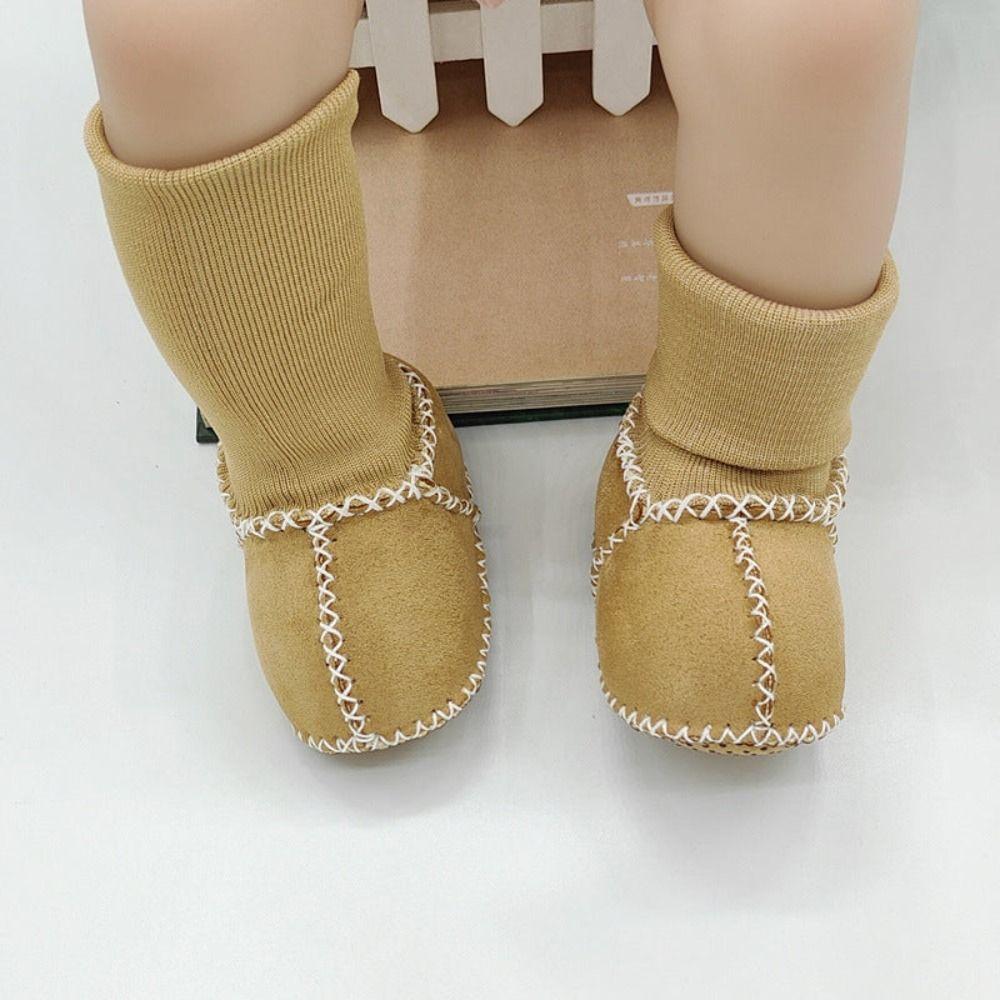 Sheepskin Wool Sewn Baby Warm Boots Pure Natural Indoor Walking Socks