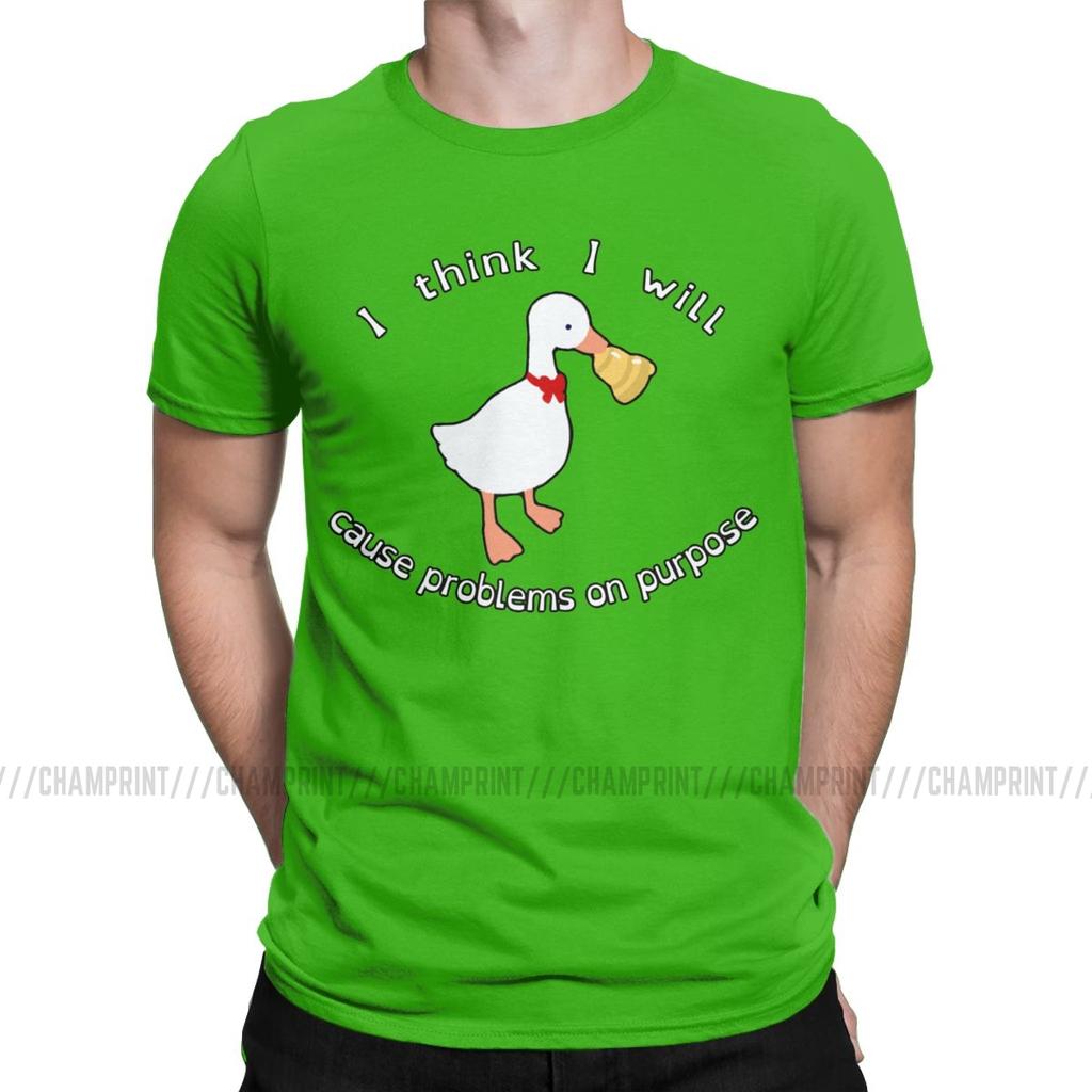 Men Cause Problems On Purpose T Shirt Untitled Game Funny Cute Kawaii Clothing Funny O