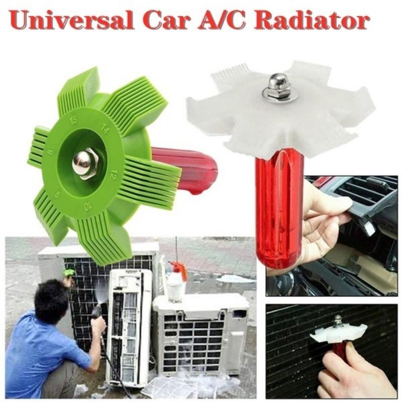 1pc Universal Car A/C Radiator Condenser Fin Repair Comb Cooler Air Conditioner Straightener Cleaning Tools for Auto Cooling System