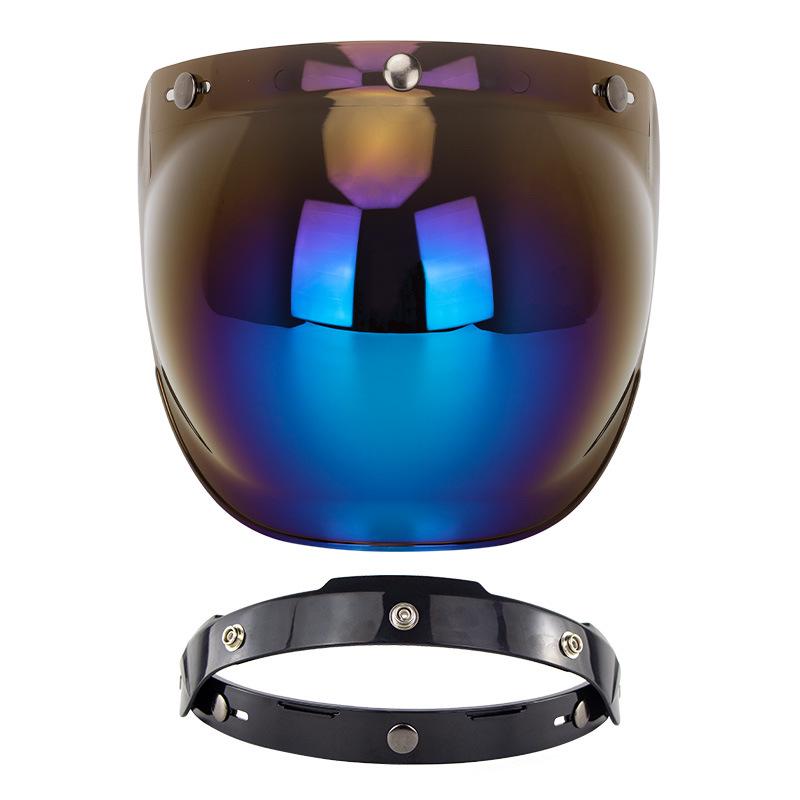 Popular Retro Motorcycle Helmet with Bubble Visor and Frame