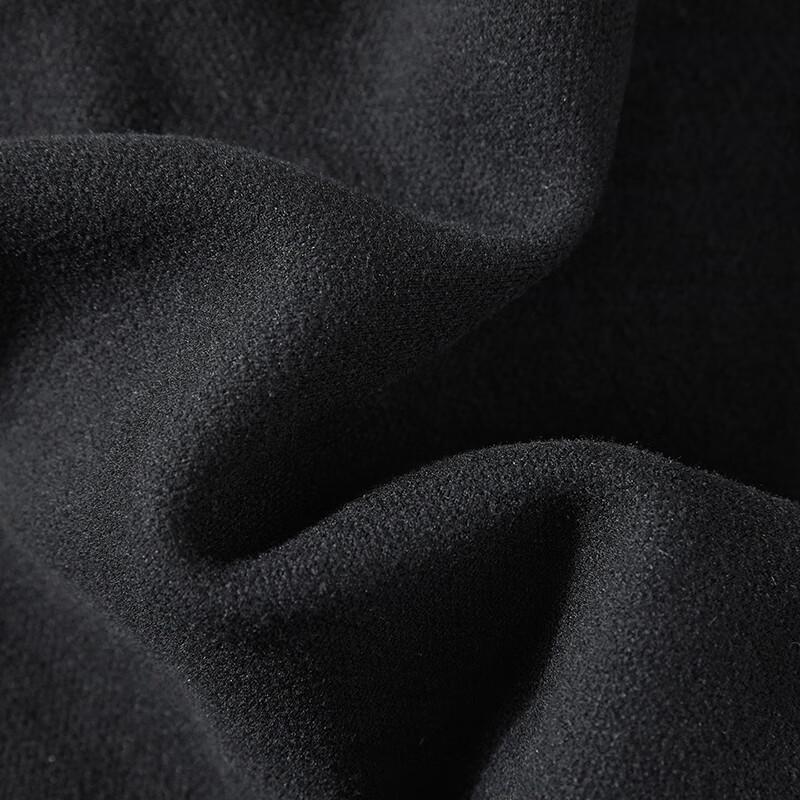 Women's High-Waist Wide-Leg Spliced Wool Blend Suit Trousers