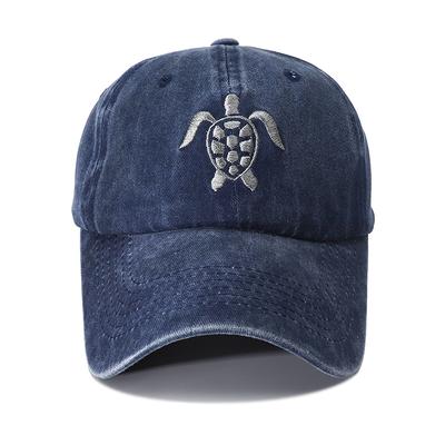 Autumn Turtle Embroidered Fitted Baseball Cap Y2k Snapback Dad Hat Male Female Vintage Hats for Women Men Gorras Hombre
