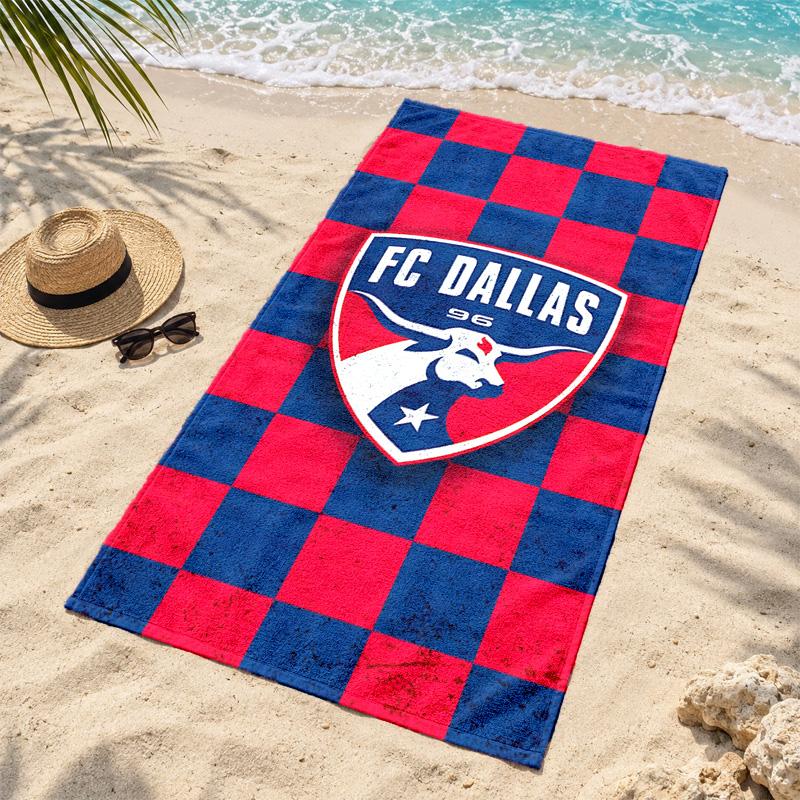 FC Dallas Microfiber Beach Towel Quick Dry Sand Free Lightweight Beach Towels for Travel Swimming Camping