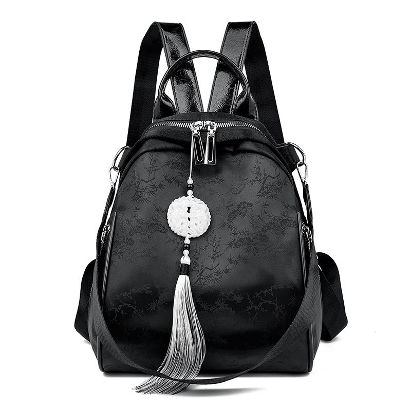 

Новый высококачественный женский рюкзак, небольшой рюкзак для школы, подростков, девочек, нейлоновая сумка для книг, модный сплошной дорожный рюкзак для улицы