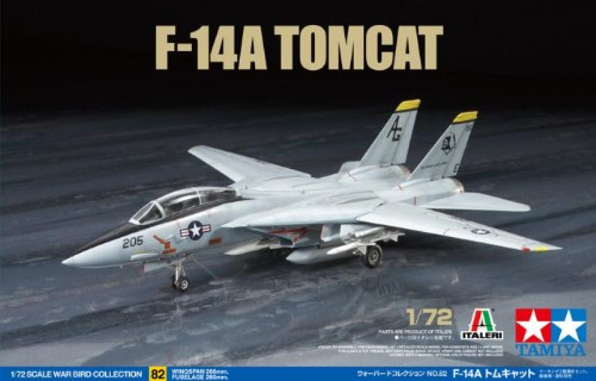 Tamiya 172 Warbird Collection No.82 F-14A Tomcat Plastic Model 60782