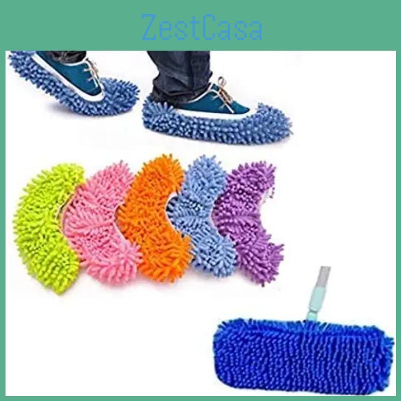 Dust Pcs Duster Mop 10 Slippers Shoes Cover Soft Washable Reusable Microfiber Foot Socks Floor Cleaning Tools Shoe Cover