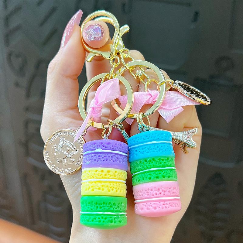 Macaron Dragon Keychain: Cute Creative Backpack Accessory & Best Friend Gift