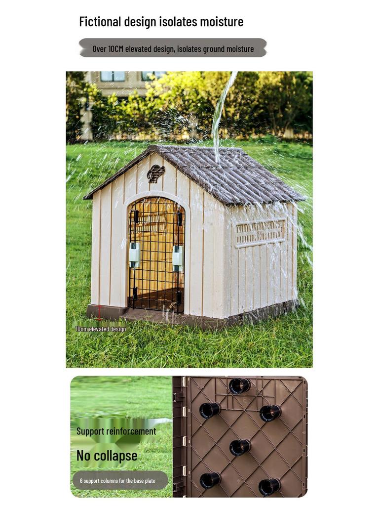 Weatherproof Large Dog Villa: Indoor/Outdoor Sturdy, Removable & Washable