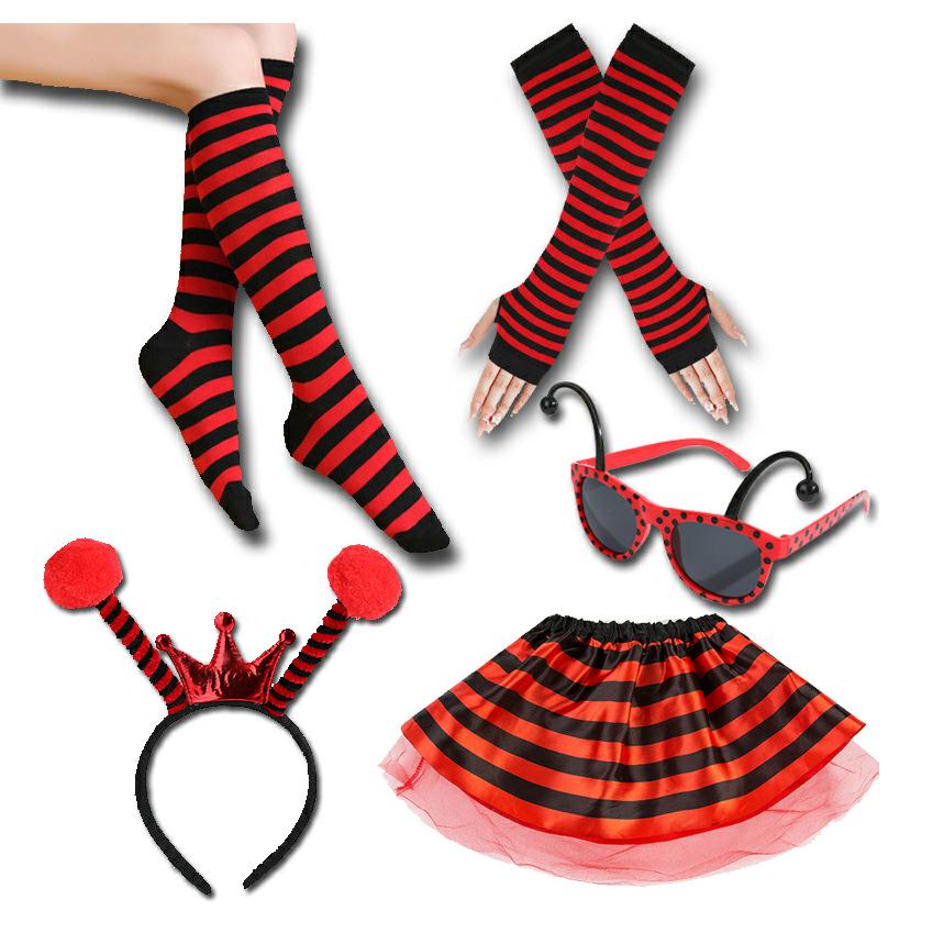 Halloween Bijen & Lieveheersbeestjes Hoofdband Bril Set voor Kinderen - Feestelijke Kostuumaccessoires voor Halloween, Kerstmis en Optredens