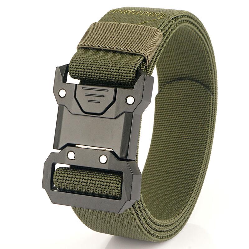 UOSU Men's Tactical Quick-Release Elastic Woven Belt