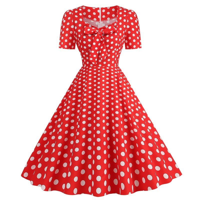 QICED Fashion Summer Spring Short Sleeve Casual Dresses
