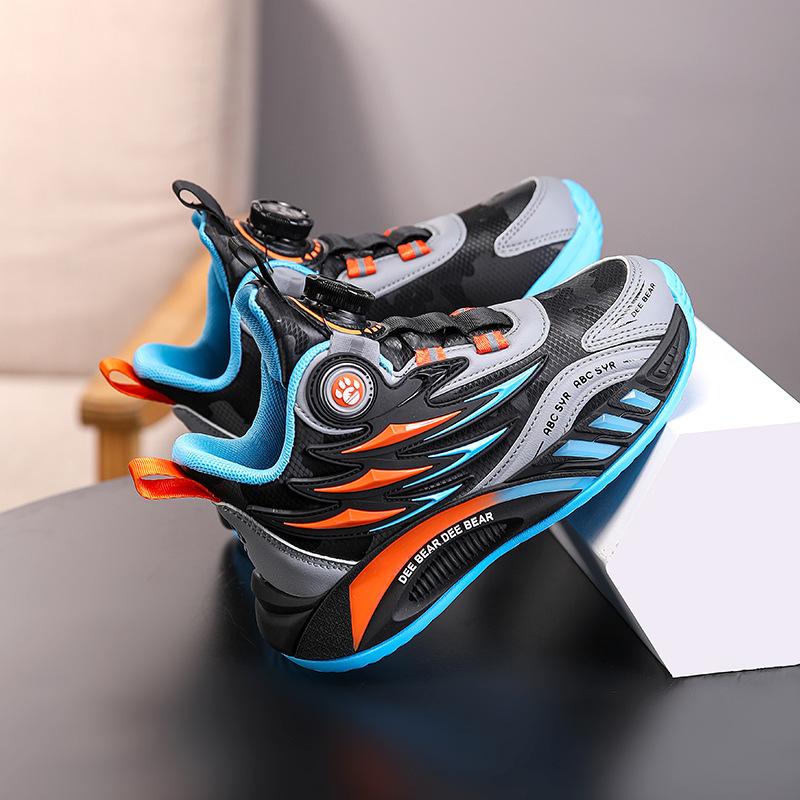 Leather New Physical Sports Shoes Children's Autumn 2025 Sports Shoes Medium and Large Children's Basketball Shoes Boys Waterproof