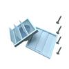 PVC Wandlüftungsgitter 4" 5" 6" Abluftgitter Einfache Montage Lüftungsgitter