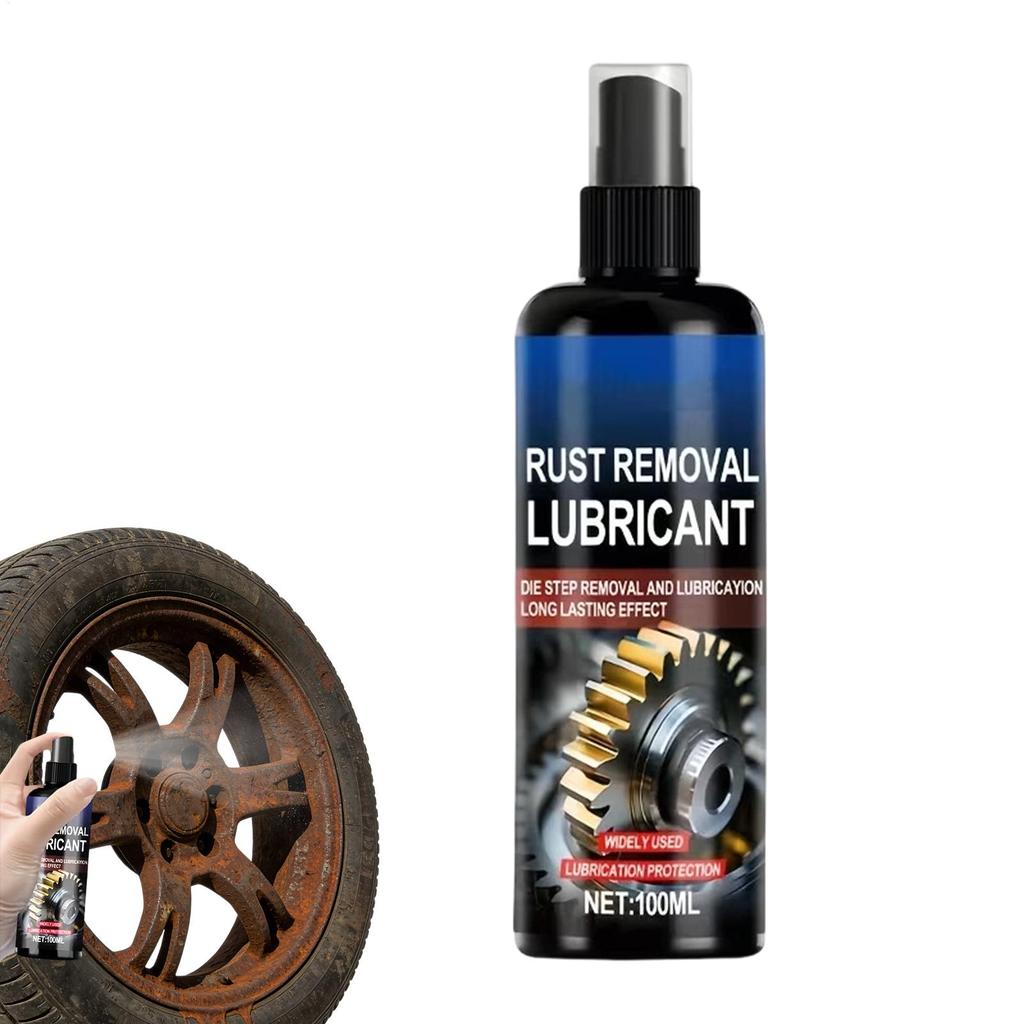 Rust Remover Restore Shine Lubrication 100ml Vehicles Metal Rust Remover for Equipment Maintenance Hinges Chassis Bolts Bicycle