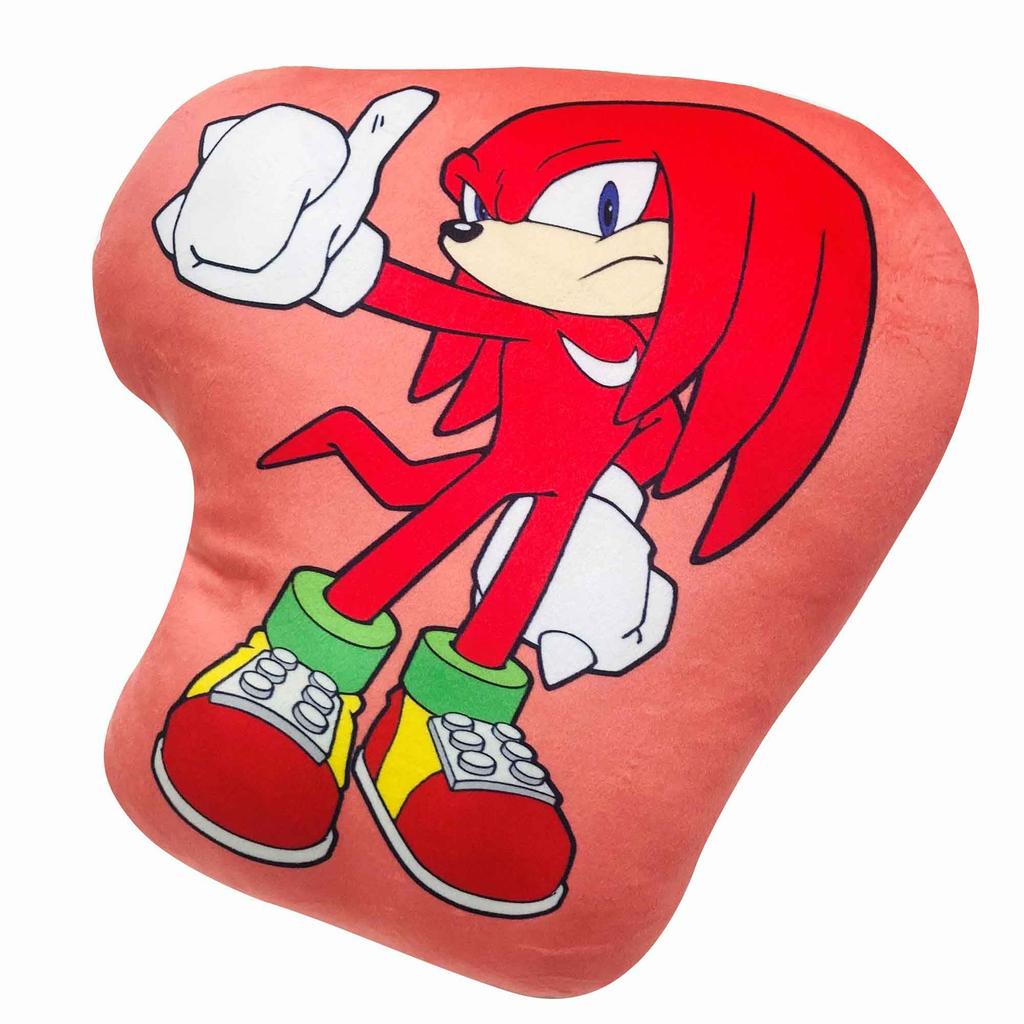 MORIPiLO Perna de corp Sonic Mochimochi Jucărie de pluș Mărfuri Spătar Pernă pentru somn Roșu 40x40x10cm Drăguț Moale Personaj SEGA Sonic the Hedgehog Pernă