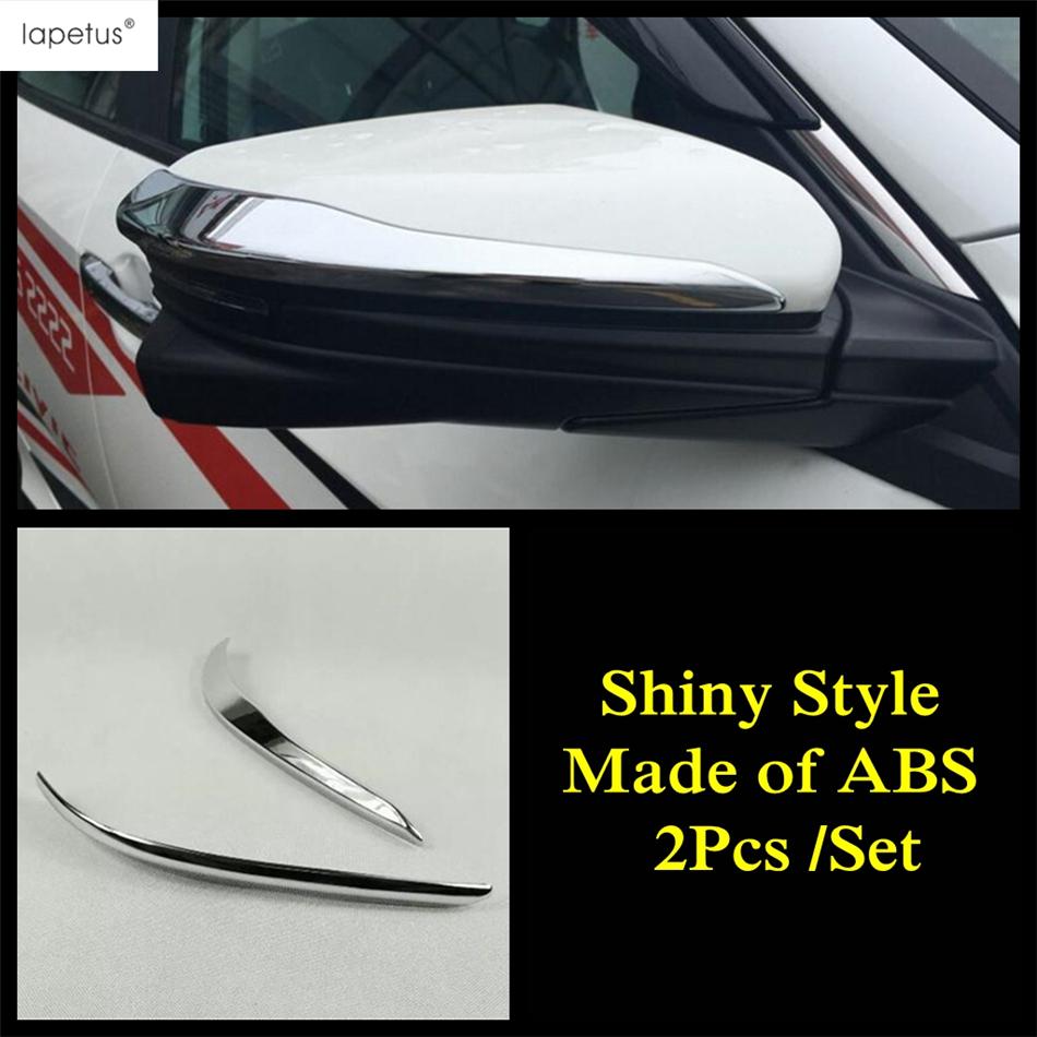 Car Side Rearview Mirror Cap Strip Protector Decoration Cover Trim Fit For Honda Civic 2016 2017 ABS Chrome Accessories Exterior Model A