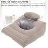 Inflatable Leg Elevation Pillow PVC Flocking Ergonomic Inflatable Leg Rest Wedge for Reading Playing Games Sleeping On Your Stomach