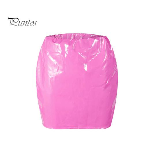 

Мини-юбка из искусственной кожи, сексуальная, универсальная, однотонная, короткая юбка, вечеринки, клубы, женская юбка-корсет, модная одежда XL розовый
