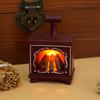 LED Retro Fireplace Candle Dollhouse Light - Simulated Flame Atmosphere Night Light