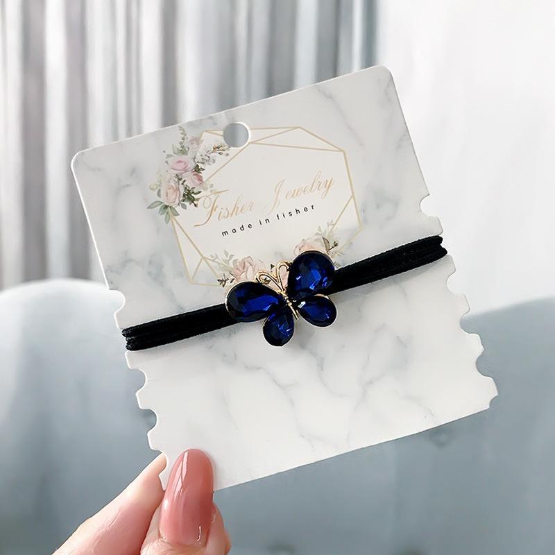 Korean Rhinestone Elegant Scrunchies Women Girls Elastic Hair Rubber Band Accessories Tie Hair Ring Rope Headdress
