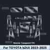 Interior TPU for TOYOTA bZ4X  2024 2025 Protective Film Cover Anti-Scratch Gearbox Panel Navigation Screen Automotive FILM