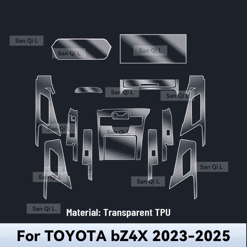 Interior TPU for TOYOTA bZ4X  2024 2025 Protective Film Cover Anti-Scratch Gearbox Panel Navigation Screen Automotive FILM