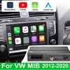 Wireless CarPlay Android Auto Compatible For Volkswagen Golf Skoda Seat Octavia MIB 2012-2020 Mirror-Link