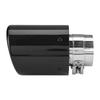 Carbon     Car Modified Single Outlet Exhaust Pipe Muffler Tip Tail Throat 63-101mm