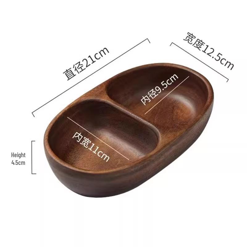 Tavă versatilă din lemn de nuc japonez – Ideală pentru servirea ceaiului, fructelor sau pizzei în hoteluri