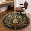Home Decor European Round Carpet for Bedroom Bedside Swivel Chair Mat Soft Non-slip Coffee Table Area Rugs Dining Room Floormat