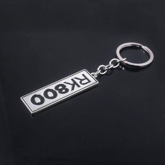 Keychain Pendant Zinc Alloy Durable Letter Dog Plate Charm Keyring Doors Backpacks Handbags Pendant Key Accessory