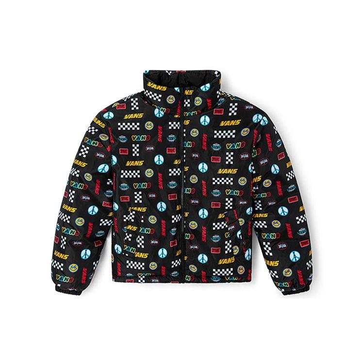 Vans Oboustranná teplá péřová bunda se stojáčkem Dámské svrchní oblečení Černá VN0A5F62BLK