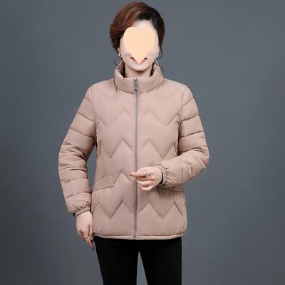 Damen Leichte Kleine Gepolsterte Jacke, Kurze Daunen-Gepolsterte Jacke, Herbst- und Winter-Übergrößenjacke, Gepolsterte Jacke