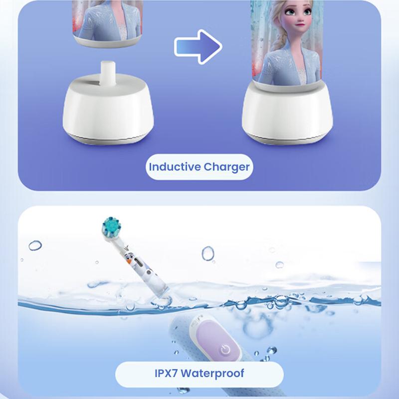 Oral B D103K Kids Electric Toothbrush Children Toothbrush 1 Handle 1 Replacement Brush Head