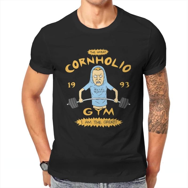 T-shirt Kawaii Beavis and Butthead Novità Divertenti Grafiche Cartoon T-shirt Uomo Abbigliamento Casual Estate Uomo T-shirt Oversize