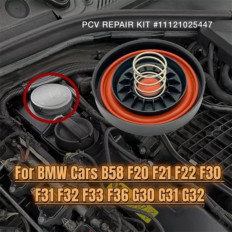 Pcv Valve Cover Repair Kit Valve Cap With Membrane For Bmw B58 11127645173 20 F21 F22 F23 F30 F31 F34 F33 F36 G30 G31 X3 X4