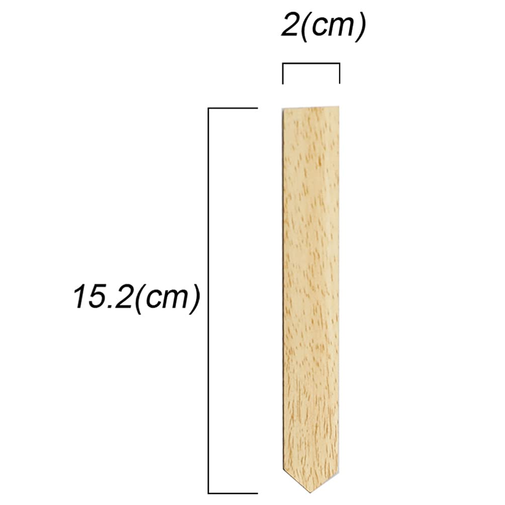 Amosfun Gardening Name Plates for Flower Pot Vertical Wood 50 Gardening Decoration Flower Easy To X 2 Cm Labels, Succulents, Tags, Wooden, Small,