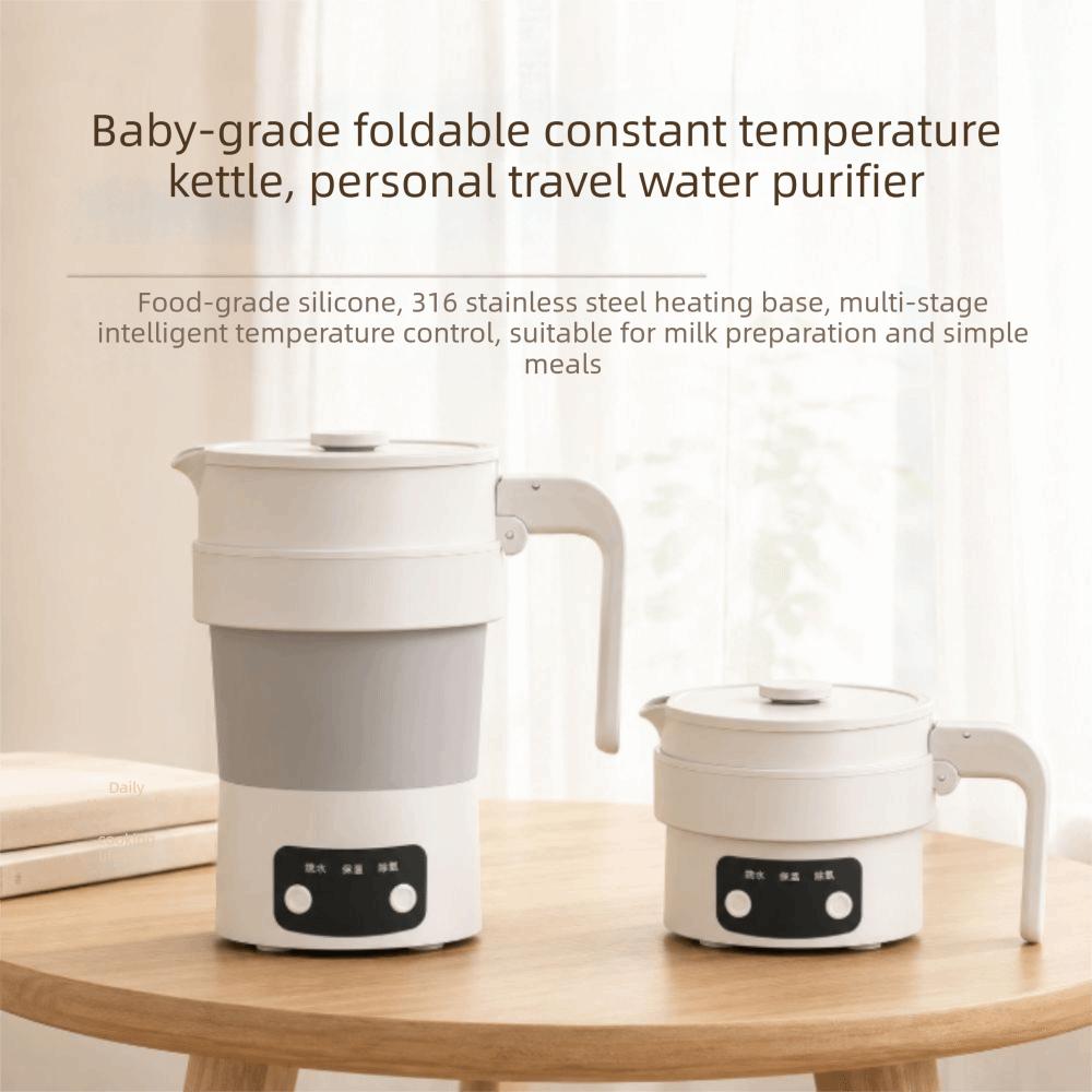Thickened Silicone Electric Kettle Touch Control Travel Water Boiler Portable Kettle Household
