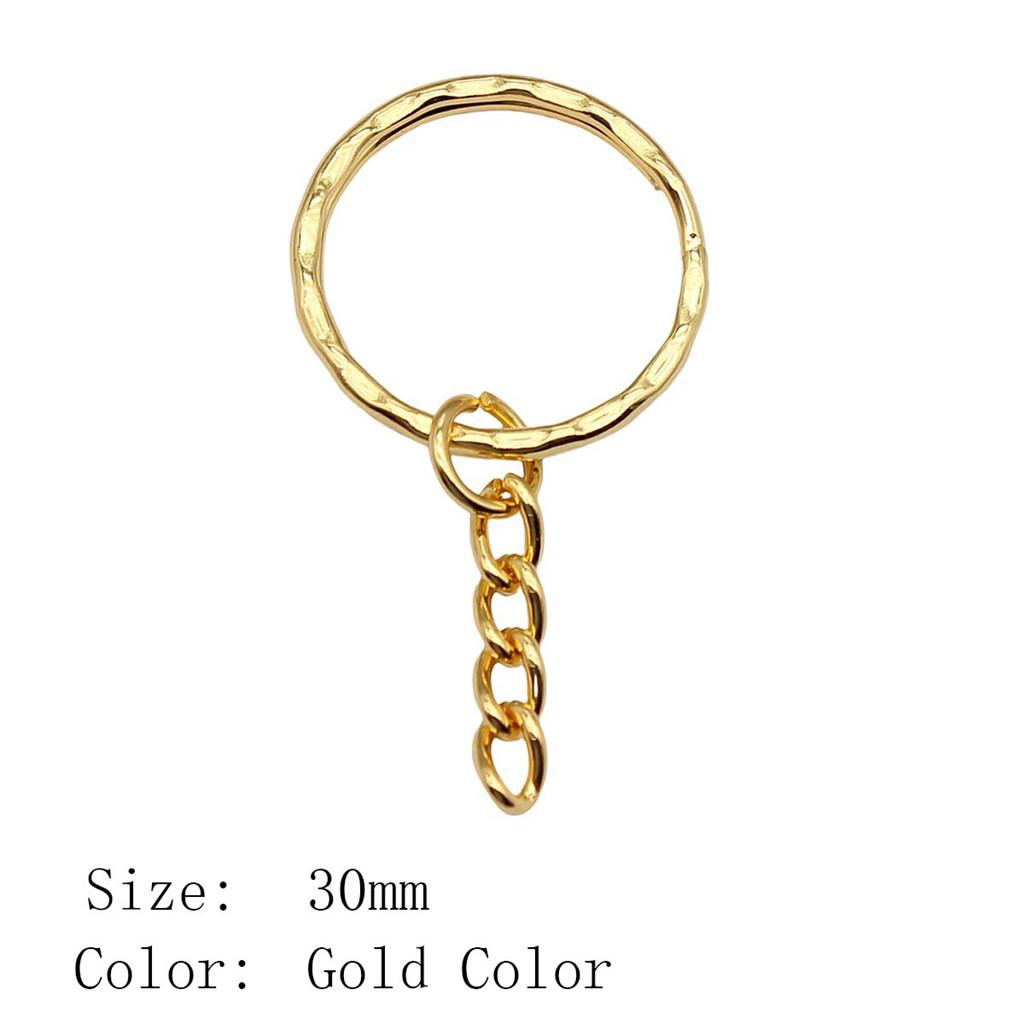 2025 Trend Jewelry Findings & Components 30mm Key Ring 2 Sizes 4 Colors Accessories Parts Art Supplies Men's Accessories