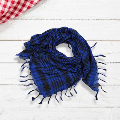 Sciarpa Unisex Scialle di Cotone con Nappe Fantasia a Quadri Keffiyeh per Lavoro Invernale Street Wear