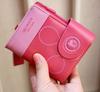 Trendy Women's Short Wallet: Cartoon Zipper Wristlet & Coin Purse