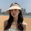 Spring and Summer Sunscreen Empty Top Hat, Children's Sunshade, Large Eaves, UV Protection, Travel Sun Hat, Show Your Face, Small Riding