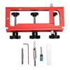 Door Hinge Jig Aluminum Alloy Template Kit for Router Adjustable Mortise Jig for 2.5in 5in Hinges