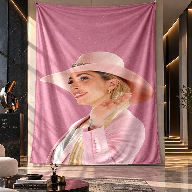 Wall Hanging Tapestry,Lady Gaga Printed Fabric Backdrop For Dorm Room Party Decoration